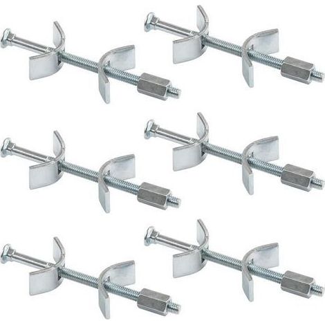 Connecteur de Meubles 100 mm - jonction plan de travail - ferrure d'assemblage - connecteur de plateau - Lot de 6 pour assemblage de plans de travail cuisine