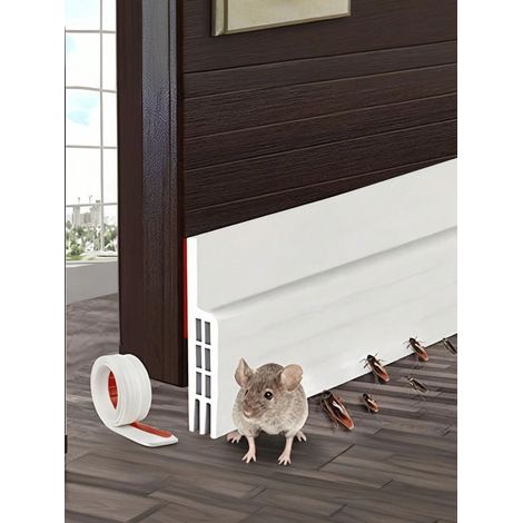 1 pièce de joints d'étanchéité anti-vent pour bas de porte, joints insonorisants pour portes intérieures et extérieures, décoration de chambre à coucher. (1/5)