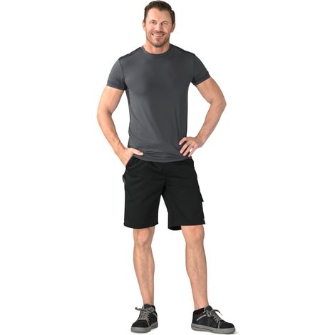 Planam Shorts Highline Gr. 3XL schwarz/schiefer/zink (1/5)