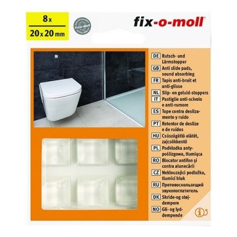 Fix-o-moll Pattini ammortizzatori 100x200mm ammortizzatore adesivo bianco - Fix-o-moll