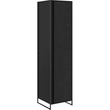 Maison Exclusive - Armadio Rovere Nero 50 x 50 x 200 cm Legno multistrato
