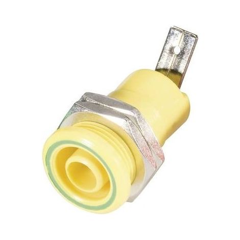 Schnepp BU 4600 ge Presa di sicurezza da laboratorio Presa verticale Ø perno: 4 mm Giallo 1 pz.