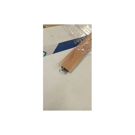 TERMINALE A SCIVOLO P/PARQUET NOCE NAT. 100 CM