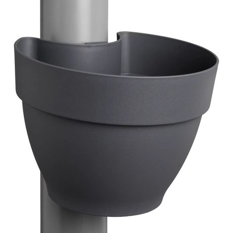 elho® Vibia campana Fallrohr Pflanzgefäß Anthrazit 22 cm - Kunststoff (1/5)