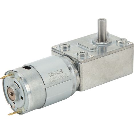 Moteur à engrenages à vis sans fin CC 5 tr/min, autobloquant, haute précision, 12 V CC (1/5)