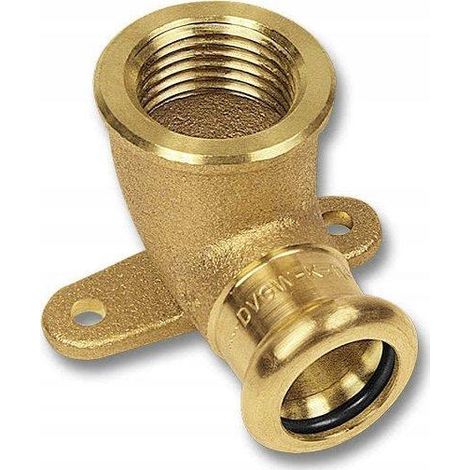 Racord Sanha Press Woda Kolano latón 18 mm 1 2 pulgada