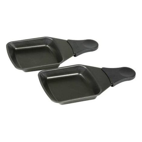 Lot de 2 coupelles carrées pour appareil à raclette – Compatible avec modèles Tefal – Matériau résistant – Pour cuisson optimale