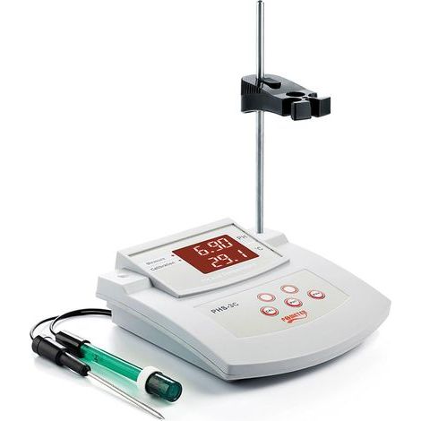 PH mètre de laboratoire ± 0,01 pH précision, 2 électrodes PH/Temp, étalonnage automatique à 2 points, calibrage facile, testeur de pH numérique de bureau pour des résultats précis (1/5)