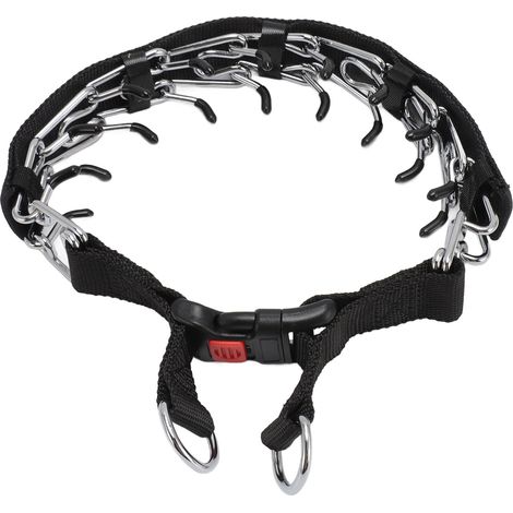 Professionelles und verstellbares Stachelhalsband für Hundeerziehung mit Schnellverschluss, für kleine, mittlere und große Hunde (0,35 x 55 cm / 0,14 x 21,65 Zoll). (1/5)