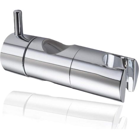 Support universel à ventouse pour pommeau de douche, support mural pour douchette à main, curseur de douche réglable argenté (19 mm) (1/3)