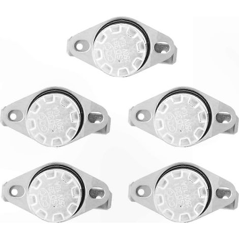 Lot de 5 thermostats de contrôle de température KSD301, interrupteur thermique 250 V 10 A, normalement ouvert à 50 °C (1/4)