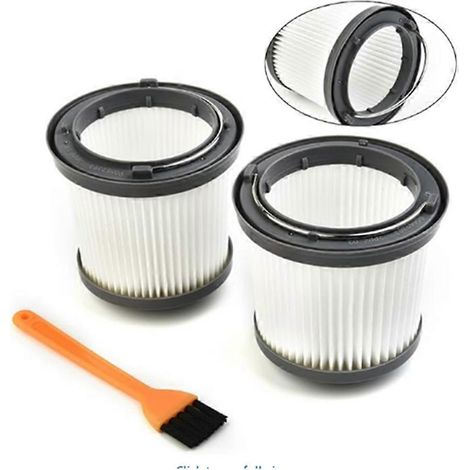 Deux filtres lavables pour aspirateur, compatibles avec les aspirateurs DeWalt DCV580/DCV581H, avec brosse de nettoyage. (1/5)