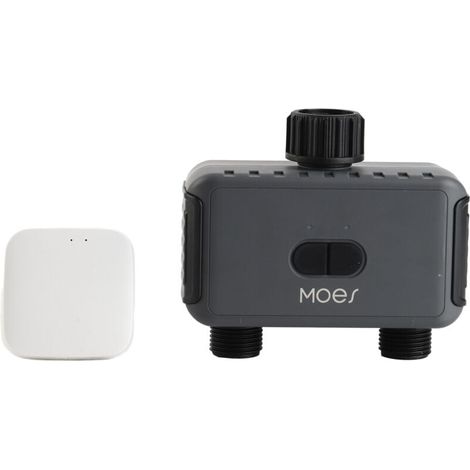 Smart watering timer with Wi-Fi hub, watering timer with 2 outputs (plastic inlet and plastic outlet) (1/5)