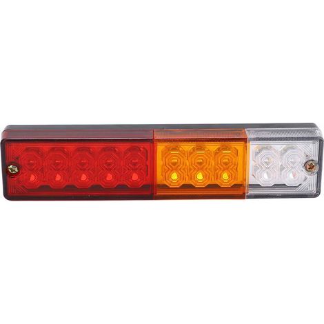 2pcs feux de recul arrière de queue de LED tournent l'indicateur de caravane de remorque de camion Ute 12V (1/5)