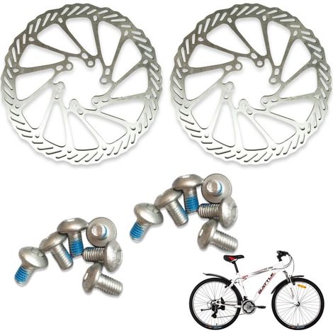 Ensemble de 2 vélos disques de frein en acier Inoxydable, 160 mm,Style 1 (1/5)