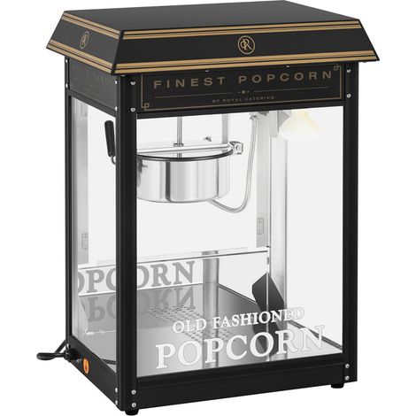 Machine à popcorn noir et or