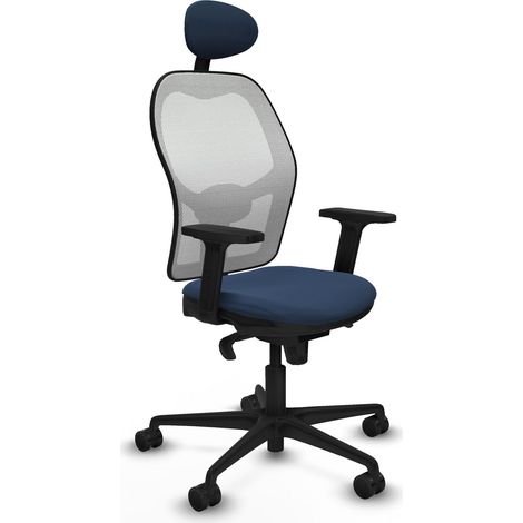 Chaise de bureau piqueras y crespo Jorquera blanc simili cuir (1/2)