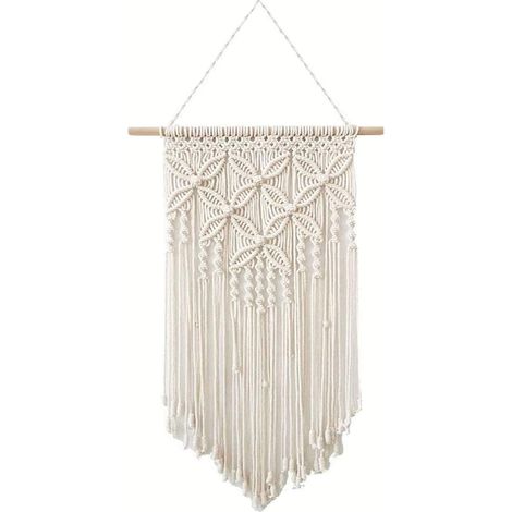 Wandbehang (weiß-blong), 30 x 80 cm, Wanddekoration für Zuhause