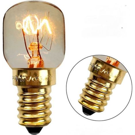 Ampoules de sel E14 15 W (lot de 4) pour four 300 °C, réfrigérateur, appareils multifonctions 2700 K (blanc chaud) (1/3)