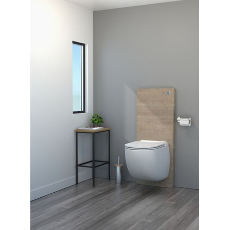 Cuvette suspendue avec broyeur intégré Chêne Naturel - WATERMATIC W40 Silence (1/2)