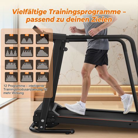 Klappbares Laufband mit langen Griffen, Fitshow, 120 kg, schwarz HAVRYA (1/5)