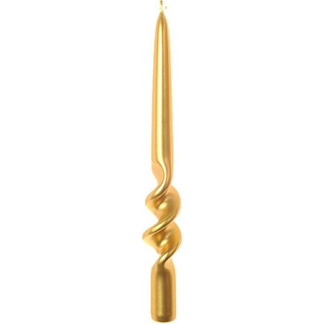 Candela a spirale H25 cm oro Mercury