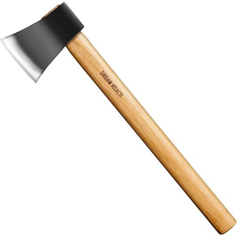 Axt Handbeil geschmiedet Camping Holzgriff Bushcraft 1PC Hellbraun (1/5)