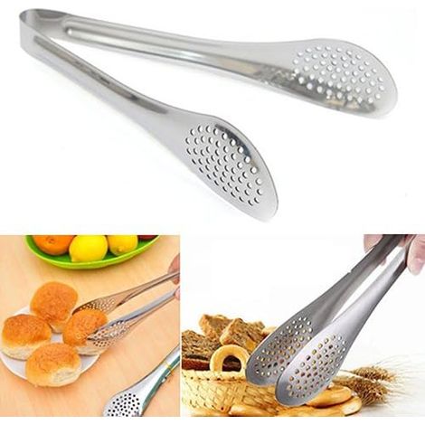 Koken Tang für Keuken Grill & BBQ, RVS BBQ Food Tongs Keuken Buffet Cook Brood Clip Gebak Klem Hittebestendige Barbecue Bakken Keuken Tang voedsel Tang