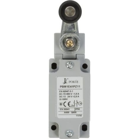 Endschalter aus Metall, 1R 1Z Schnapphebel mit Kunststoffrolle Ø22 PBM1E41PZ11 A37-3480