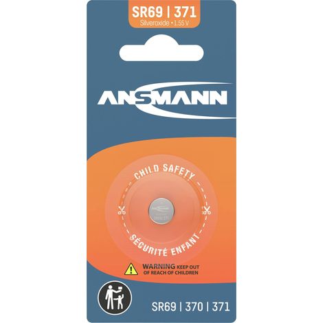 Ansmann Pile bouton 370 1.55 V 1 pc(s) 24 mAh oxyde d'argent Silberoxid Knopfzelle SR69 / SR920 / 37 (1/2)