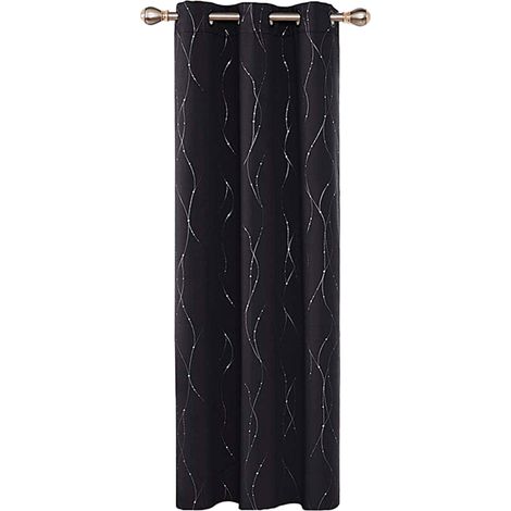 Rideaux décoratifs thermorésistants à pois (132 x 213 cm) (1/5)