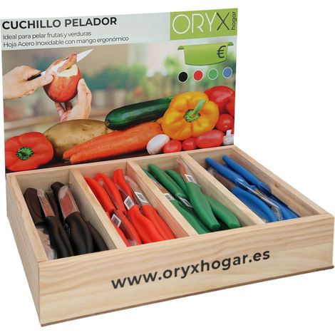 ORYX expositor cuchillos mondador 9cm (80 piezas) , Expositor Cuchillos Mondador 9cm (80 piezas)Cuchillos Nuuk- Por su sobresaliente y larga duración la serie Nuuk comb (1/4)