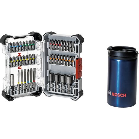 Bosch Extra Hard Schrauberbit-Set  Pick und Click-Set 43-tlg. + Becher