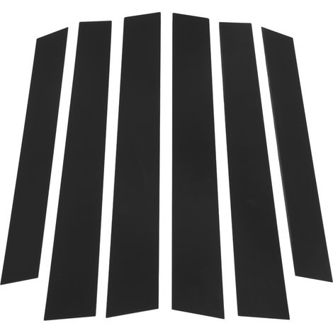 6 pièces de garnitures de montants de porte latérales noires brillantes pour CR-V 2007-2011 (1/5)