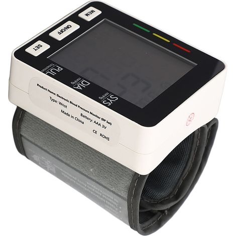 Tensiomètre de poignet numérique intelligent et automatique portable avec grand écran LED, adapté à un usage domestique. (1/5)