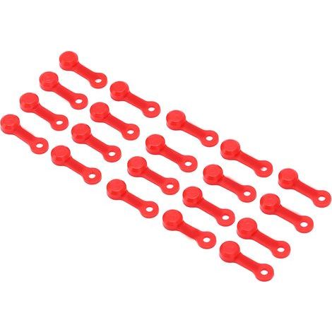 20 Pièces Bouchons de Protection Anti-Poussière pour Vis de Vidange et Embouts de Graisse, Rouge, Compatible Voiture et Moto (1/5)