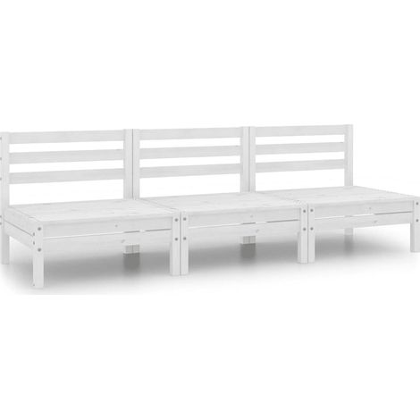 Maison Exclusive - Juego de muebles de jardín 3 piezas madera mac (1/5)