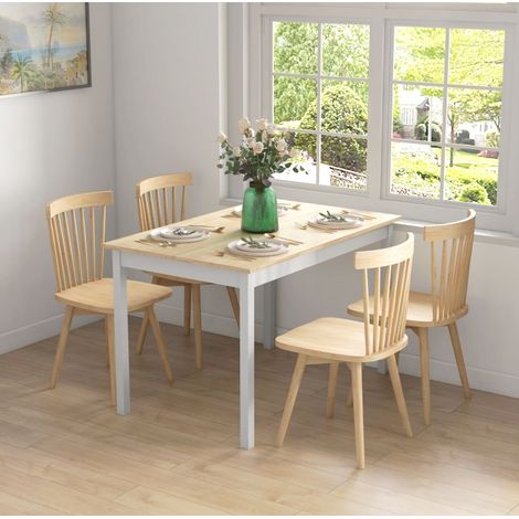 Mesa de comedor 120 x 75 cm de pino natural DESVIAE (1/5)