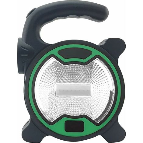 Projecteur Portatif à LED Extérieur, éclairage De Secours, éclairage De Tente, Projecteur pour Réparation De Voiture, Camping, Voyage, Pêche Et éclairage De Chantier (Vert) (1/5)