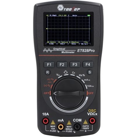 Oscilloscope-multimètre 2-en-1, 50 Msps, écran couleur 2,4 pouces, 6 000 points, oscilloscope-multimètre portable 10 MHz (1/5)