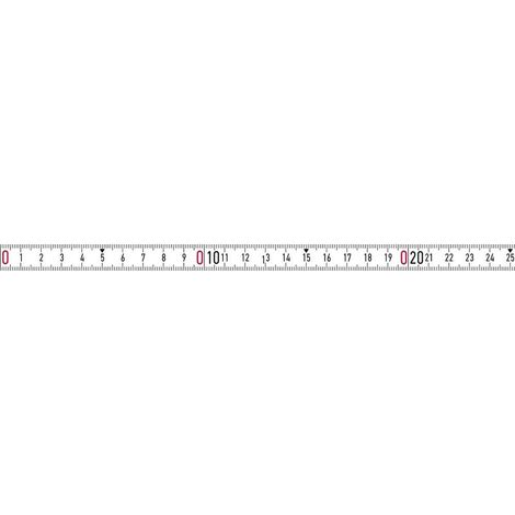 Cinta métrica bmi 357004001RNL-SK acero lacado autoadhesiva
