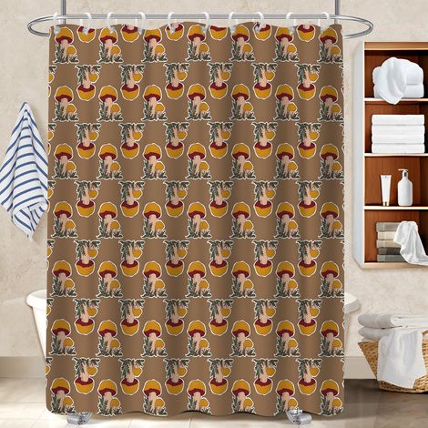 Rideau de douche en polyester 180x180 séchage rapide cache baignoire pour un intérieur cosy et chaleureux (1/5)