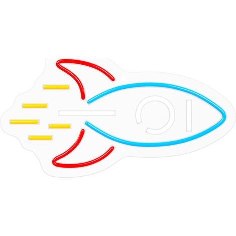 Forever Neon Plexi LED Rakieta Multicolor USB 42x23 cm (1/5)
