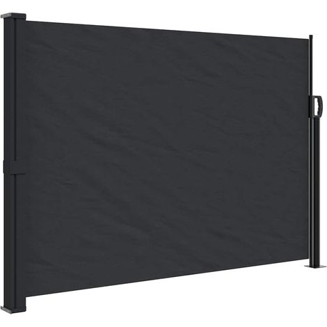 Auvent latéral rétractable noir 140x600 cm (1/5)