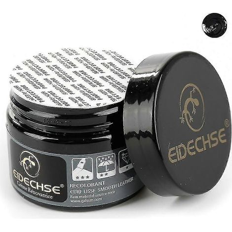 Teinture pour cuir 11 couleurs 50 ml peinture huileuse pour bricolage professionnel pour la réparation de sacs canapés et chaussures en cuir Noir (02) (1/5)