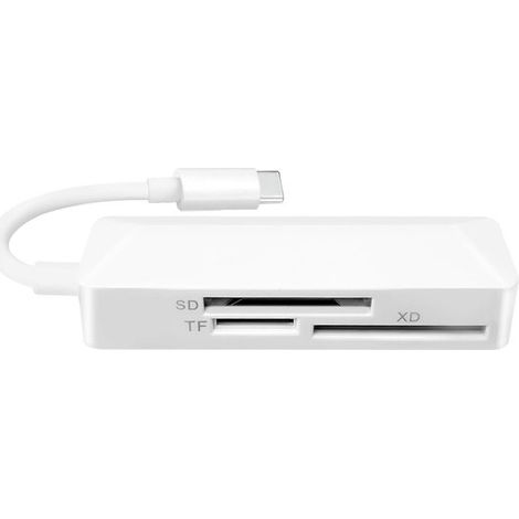 Universeller 3-in-1 SD/TF-Kartenleser – USB-C, für Laptop und Tablet (1/4)