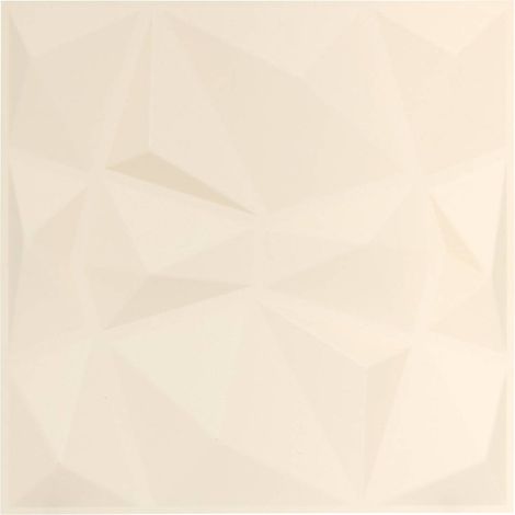 2 adesivi murali geometrici oren 50x50cm bianco - Atmosphera créateur d'intérieur (1/2)