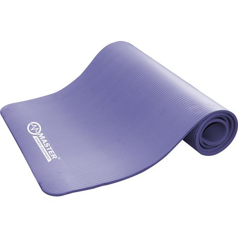 Tapis d'exercice MASTER Yoga NBR 10 mm - 183 x 61 cm - violet