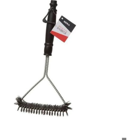 Brosse À Barbecue - Acier Inoxydable - Forme Triangulaire - Pour Nettoyage Barbecue Extérieur - 1 Pièce (1/3)