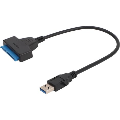 Câble adaptateur SATA vers USB 3.0 compatible UASP 6 Gbit/s pour disque dur/SSD 2,5 pouces, compatible Windows 98, 2000, XP, 7 et 8, et OS X. (1/5)